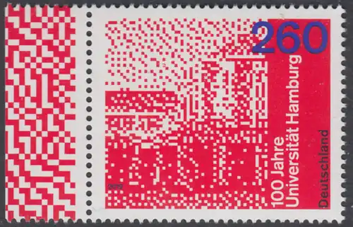 BUND 2019 Michel-Nummer 3449 postfrisch EINZELMARKE RAND links (c)