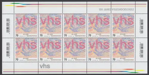 BUND 2019 Michel-Nummer 3457 postfrisch BOGEN(10)