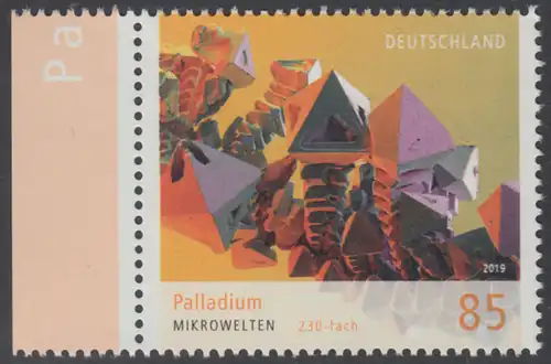 BUND 2019 Michel-Nummer 3466 postfrisch EINZELMARKE RAND links (b)
