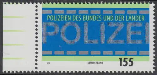 BUND 2019 Michel-Nummer 3480 postfrisch EINZELMARKE RAND links