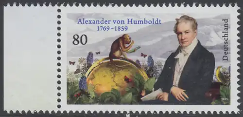 BUND 2019 Michel-Nummer 3492 postfrisch EINZELMARKE RAND links (b)