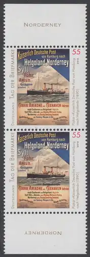 BUND 2010 Michel-Nummer 2819 postfrisch vert.PAAR RÄNDER oben/unten