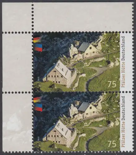 BUND 2012 Michel-Nummer 2940 postfrisch vert.PAAR ECKRAND oben links