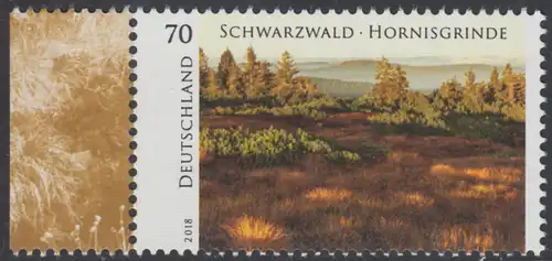BUND 2018 Michel-Nummer 3428 postfrisch EINZELMARKE RAND links (c)