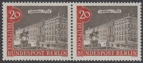 BERLIN 1962 Michel-Nummer 221 postfrisch horiz.PAAR - Alt-Berlin: Berliner Schloss
