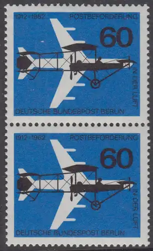 BERLIN 1962 Michel-Nummer 230 postfrisch vert.PAAR - Luftpostbeförderung