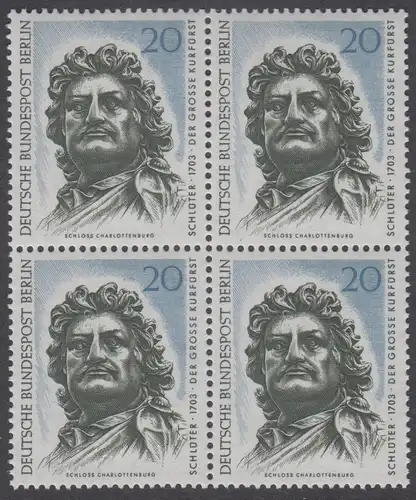 BERLIN 1967 Michel-Nummer 304 postfrisch BLOCK - Berliner Kunstschätze: Der Große Kurfürst, Kopf des Reiterstandbildes