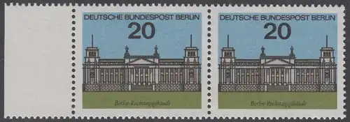 BERLIN 1964 Michel-Nummer 236 postfrisch horiz.PAAR RAND links - Hauptstädte der Länder der Bundesrepublik Deutschland: Berlin