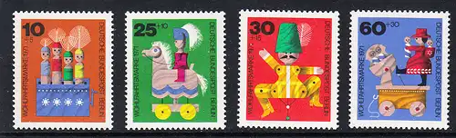 BERLIN 1971 Michel-Nummer 412-415 postfrisch SATZ(4) EINZELMARKEN - Altes Holzspielzeug