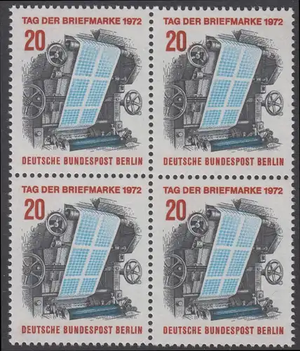 BERLIN 1972 Michel-Nummer 439 postfrisch BLOCK - Tag der Briefmarke