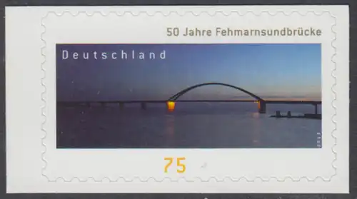 BUND 2013 Michel-Nummer 3003 postfrisch EINZELMARKE (b) -aus MH/selbstklebend-