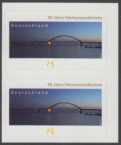 BUND 2013 Michel-Nummer 3003 postfrisch vert.PAAR (d) -aus MH/selbstklebend-