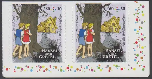 BUND 2014 Michel-Nummer 3061 postfrisch horiz-PAAR ECKRAND unten rechts (aus MH / selbstklebend)