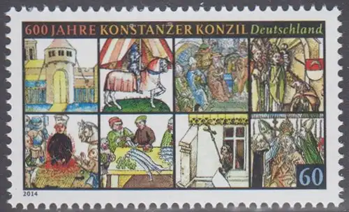 BUND 2014 Michel-Nummer 3091 postfrisch EINZELMARKE