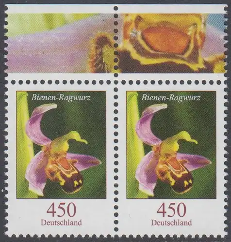 BUND 2015 Michel-Nummer 3191 postfrisch horiz.PAAR RÄNDER oben 