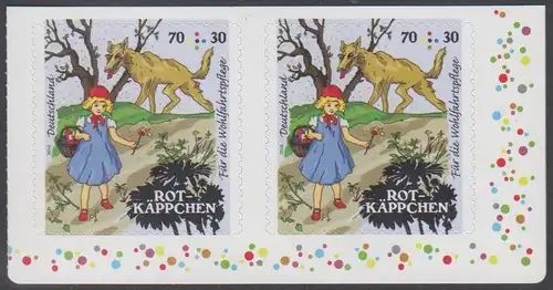 BUND 2016 Michel-Nummer 3215 postfrisch horiz.PAAR ECKRAND unten rechts (aus MH / selbstklebend)