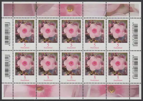 BUND 2017 Michel-Nummer 3296 postfrisch BOGEN(10)