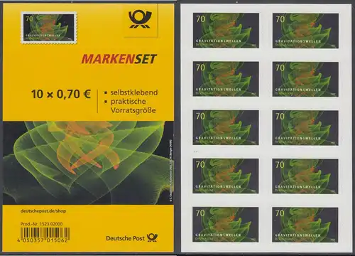 BUND 2018 Michel-Nummer 3356 postfrisch MARKENHEFT (10)