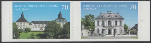 BUND 2018 Michel-Nummer 3388-3389 postfrisch horiz.PAAR (b) (aus MH / selbstklebend)