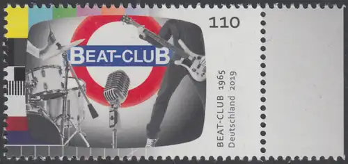 BUND 2019 Michel-Nummer 3503 postfrisch EINZELMARKE RAND rechts (a)