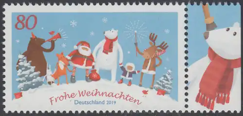 BUND 2019 Michel-Nummer 3504 postfrisch EINZELMARKE RAND rechts (b)