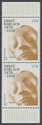 BUND 2020 Michel-Nummer 3514 postfrisch vert.PAAR RÄNDER oben/unten
