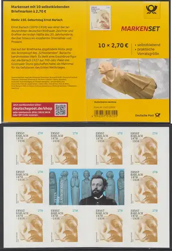 BUND 2020 Michel-Nummer 3521 postfrisch Folioset(10) (selbstklebend)