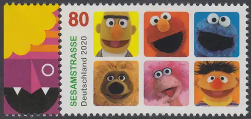 BUND 2020 Michel-Nummer 3530 postfrisch EINZELMARKE RAND links (b)