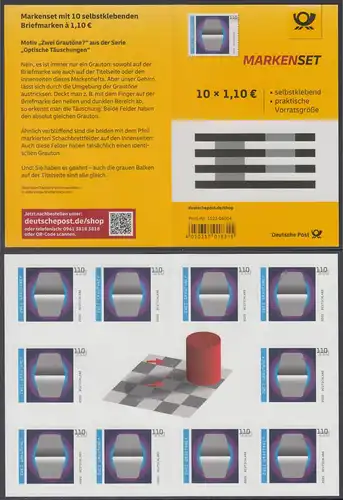 BUND 2020 Michel-Nummer 3540 postfrisch FOLIOSET(10) (selbstklebend)