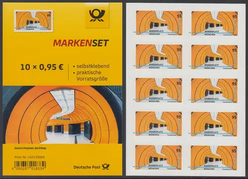 BUND 2020 Michel-Nummer 3541 postfrisch FOLIOSET(10) (selbstklebend)