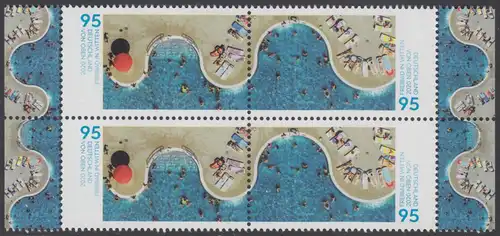 BUND 2020 Michel-Nummer 3550-3551 postfrisch BLOCK RÄNDER rechts/links (a)