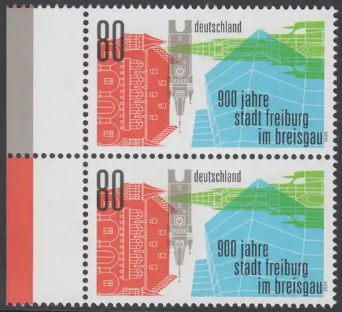 BUND 2020 Michel-Nummer 3553 postfrisch vert.PAAR RÄNDER links (a)