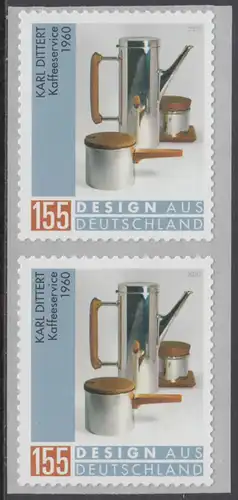 BUND 2020 Michel-Nummer 3570 postfrisch vert.PAAR (coils) (a / selbstklebend)