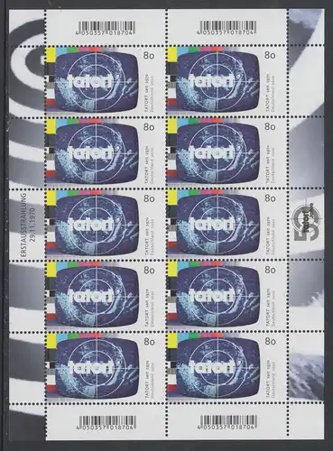 BUND 2020 Michel-Nummer 3572 postfrisch BOGEN(10)