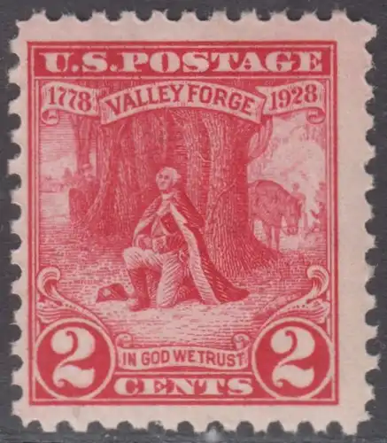USA Michel 0309 / Scott 0645 postfrisch EINZELMARKE (a2) - 150. Jahrestag des Winterlagers der Armee von General Washington in Valley Forge