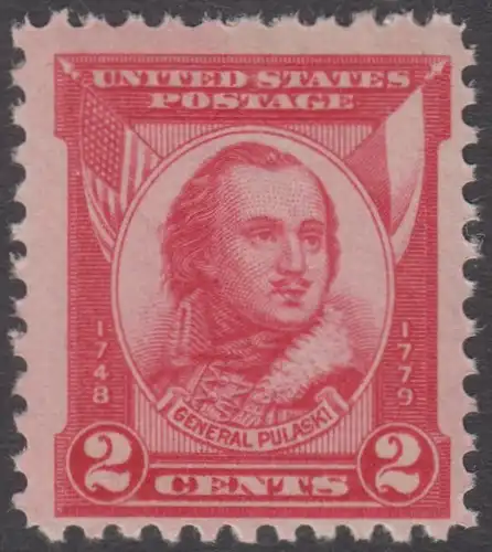 USA Michel 0331 / Scott 0690 postfrisch EINZELMARKE (a2) - 150. Todestag von General Casimir Pulaski