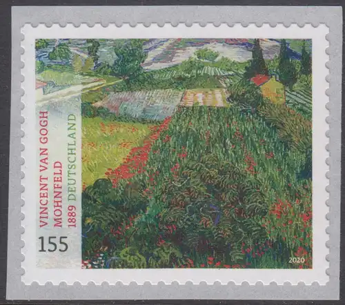 BUND 2020 Michel-Nummer 3519 postfrisch EINZELMARKE (coil) (b / selbstklebend)