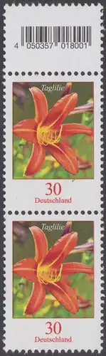 BUND 2020 Michel-Nummer 3509 postfrisch vert.PAAR RAND oben m/EAN