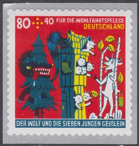 BUND 2020 Michel-Nummer 3526 postfrisch EINZELMARKE (coil) (selbstklebend)