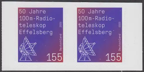 BUND 2021 Michel-Nummer 3622 postfrisch horiz.PAAR (b / aus MH / selbstklebend)