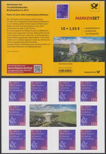 BUND 2021 Michel-Nummer 3622 postfrisch Folioset(10) -selbstklebend-