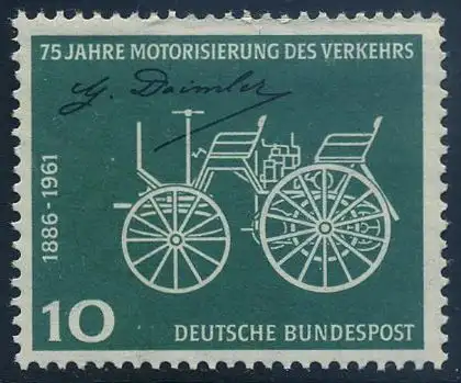 BUND 1961 Michel-Nummer 0363 postfrisch EINZELMARKE