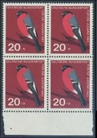 BUND 1963 Michel-Nummer 0403 postfrisch BLOCK RANDMARKEN unten