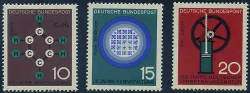 BUND 1964 Michel-Nummer 0440-0442 postfrisch SATZ(3) EINZELMARKEN