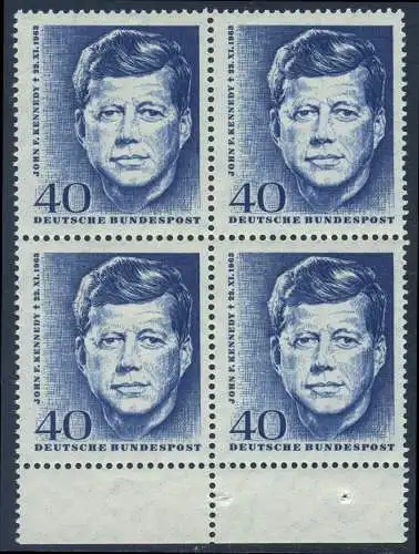 BUND 1964 Michel-Nummer 0453 postfrisch BLOCK RÄNDER unten (a2)