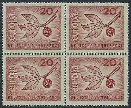 BUND 1965 Michel-Nummer 0484 postfrisch BLOCK 