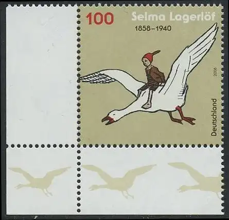 BUND 2008 Michel-Nummer 2705 postfrisch EINZELMARKE ECKRAND unten links