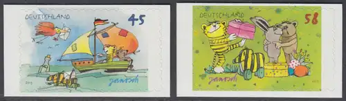 BUND 2013 Michel-Nummer 2995-2996 postfrisch SATZ(2) EINZELMARKEN (b) -aus MH/selbstklebend-