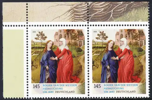 BUND 2014 Michel-Nummer 3119 postfrisch horiz.PAAR ECKRAND oben links