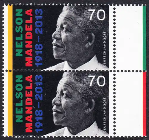 BUND 2018 Michel-Nummer 3404 postfrisch vert.PAAR RÄNDER rechts